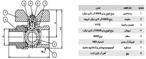 اجزای سازنده شیر توپی کیزایران