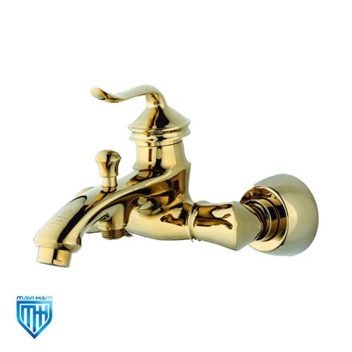 bath-mixer-leus-teps شیر حمام تپس مدل لئوس طلایی