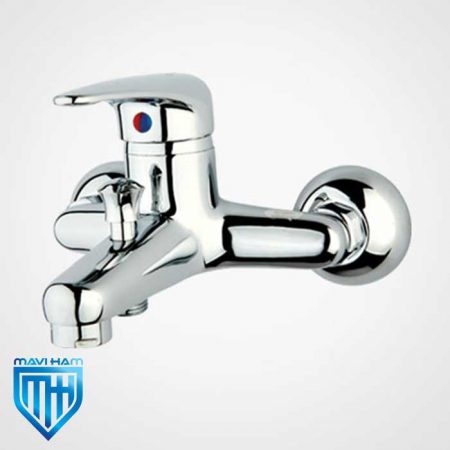 شیر حمام راسان مدل درنا رنگ کروم