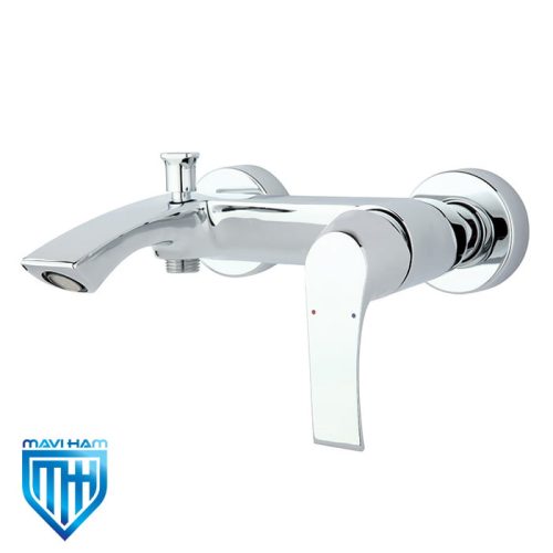 lotus-shower-mixer-tap شیر حمام راسان مدل لوتوس کروم