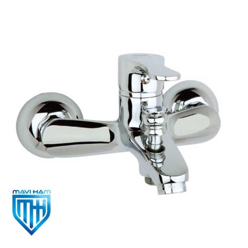 sadaf-shower-mixer-tap شیر حمام راسان مدل صدف کروم