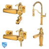 collection-of-kithen-tap-ers-ghahreman ست شیرآلات ارس طلایی قهرمان