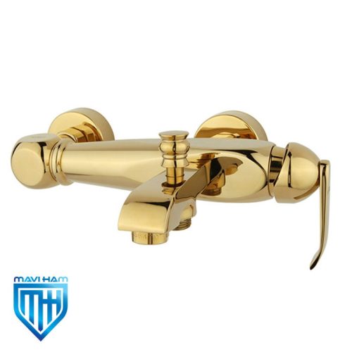 gold-alice-shower-mixer-tap شیر حمام راسان آلیس طلایی