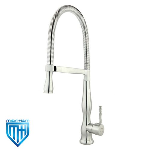 rosha-chrome-sink-mixer-tap شیر سینک روشا کروم مات راسان