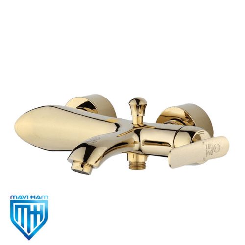 gold-alps-shower-mixer-tap-teps شیر حمام یا دوش آلپس طلایی تپس