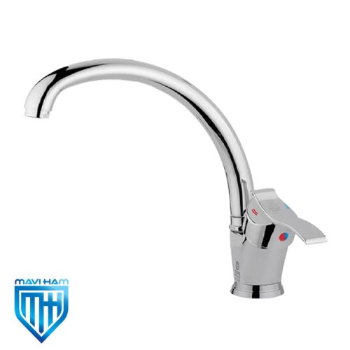 mouj-sink-mixer-tap-chrome شیر سینک موج تپس کروم