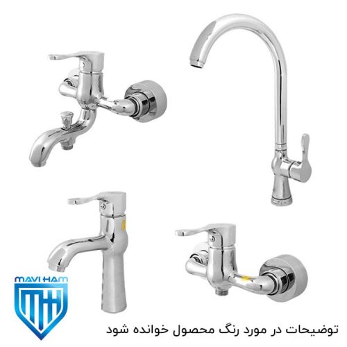 ست بارسا سفید طلایی بارسا تپس