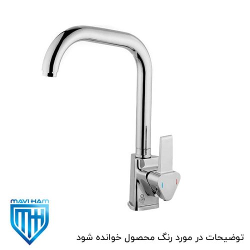 شیر سینک سفید طلایی برمودا تپس