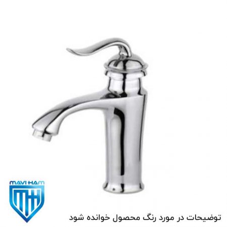 شیر روشویی سفید طلایی لئوس تپس
