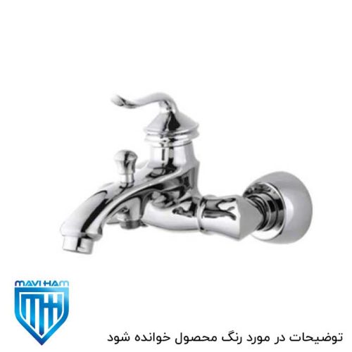 شیر حمام یا دوش سفید طلایی لئوس تپس