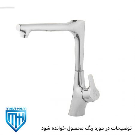 شیر سینک سفید طلایی نیچر تپس