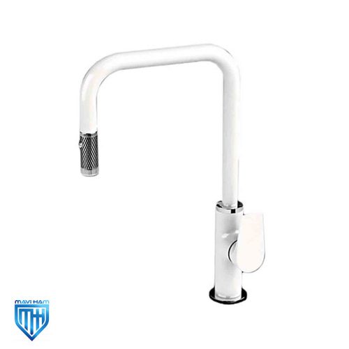 basin-mixer-verona-kwc-white-shower شیر ظرفشویی شاوری ورونا سفید کی دبلیو سی (KWC)