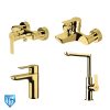 set-kitchen-tap-Rita-kwc-gold ست شیرآلات ریتا طلایی کی دبلیو سی (KWC)