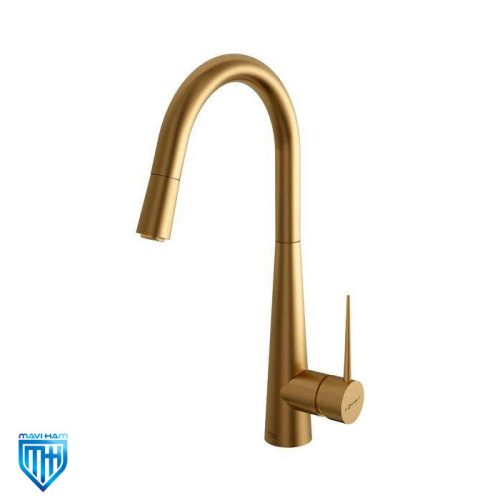 basin-mixer-shower-iten-shouder-matte-gold شیر ظرفشویی شاوری ایتن شودر طلایی مات