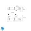 toilet-mixer-bizans-shouder-info اطلاعات اندازه شیر توالت شودر بیزانس