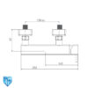 اطلاعات اندازه شیر توالت شودر یونیک