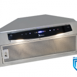 هود مخفی شیشه مشکی و استیل برند اخوان کد H212