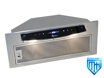 هود مخفی شیشه مشکی و استیل برند اخوان کد H212