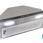 هود شیشه مشکی و استیل کد H215