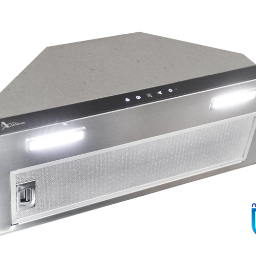 h215-b هود شیشه مشکی و استیل کد H215