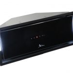 هود مخفی شیشه و بدنه مشکی برند اخوان کد H220