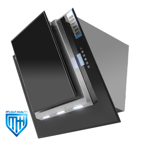 h58 هود مورب شیشه و استیل برند اخوان کد H58-T
