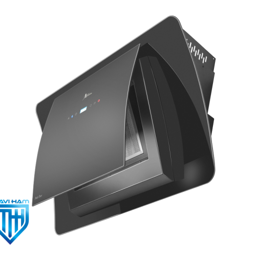 h60-b-b هود مورب شیشه و بدنه مشکی برند اخوان کد H60