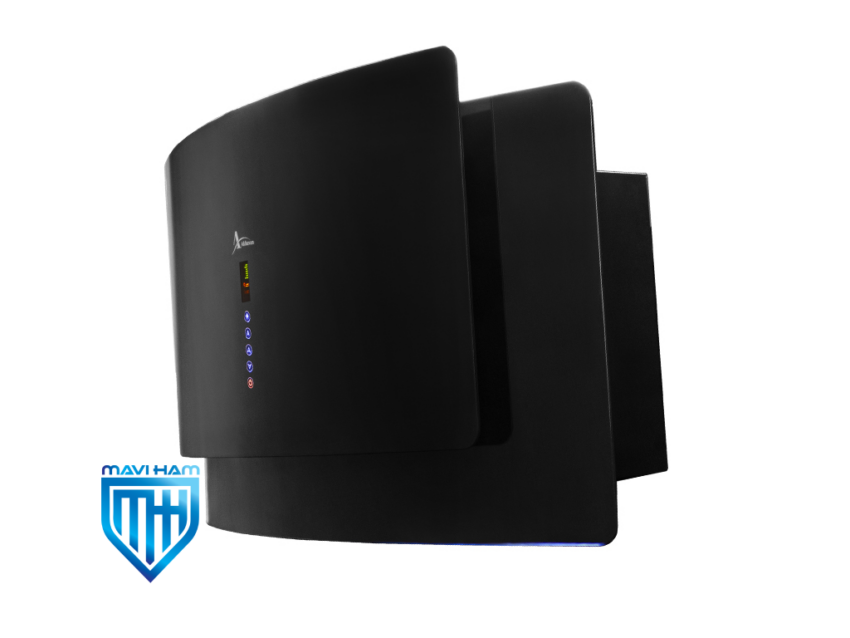 هود مورب شیشه مشکی برند اخوان کد H61-MF