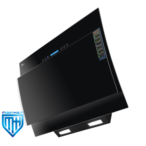 h63 (1) هود مورب شیشه مشکی برند اخوان کد H63-T