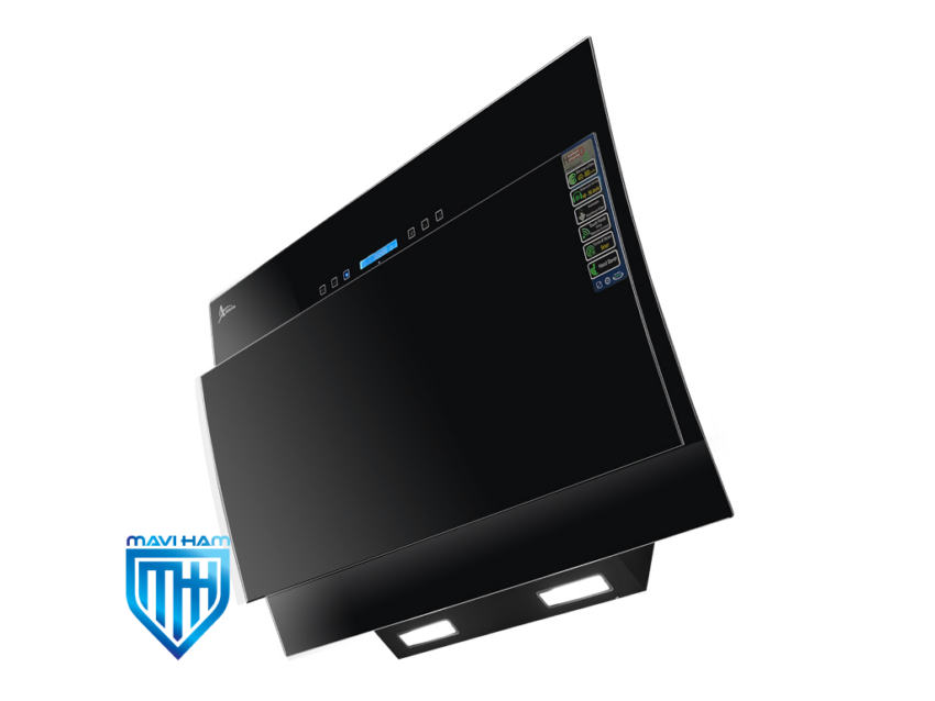هود مورب شیشه مشکی برند اخوان کد H63-T