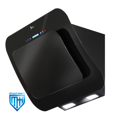 h65 هود مورب شیشه مشکی برند اخوان کد H65-T