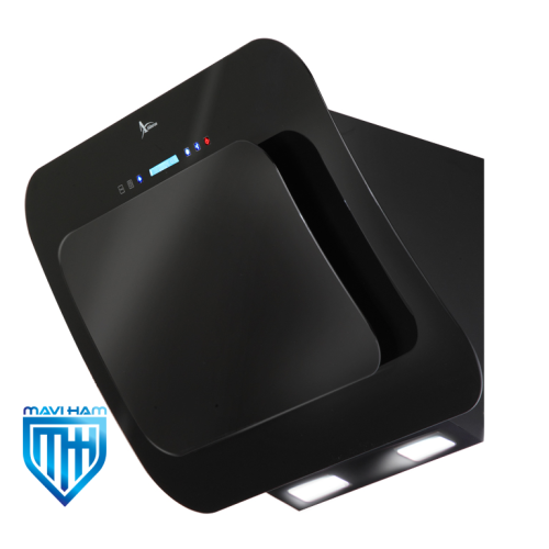 h651 (1) هود مورب شیشه مشکی برند اخوان کد H66-