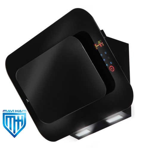 h66-mf هود مورب شیشه مشکی برند اخوان کد H66-MF
