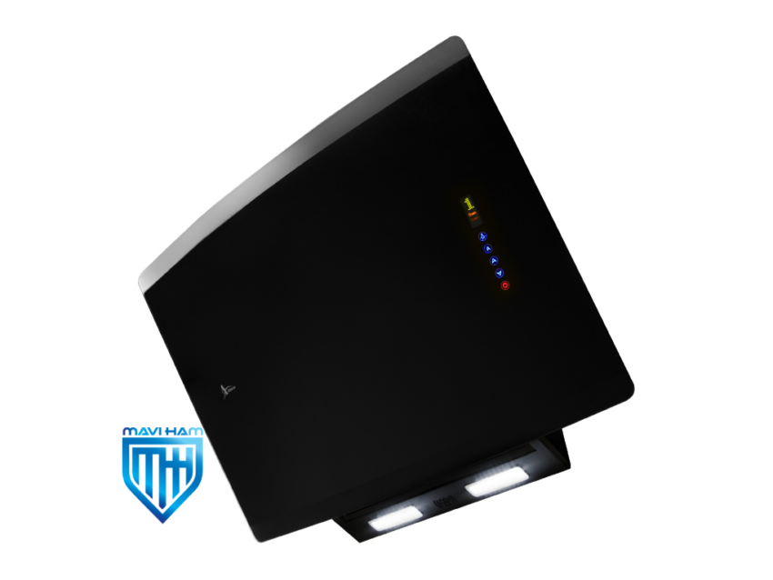 h72-b-mf هود مورب شیشه و بدنه مشکی برند اخوان کد H72-B-MF