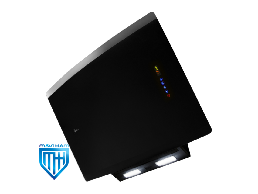 هود مورب شیشه محدب و بدنه مشکی برند اخوان کد H72-B