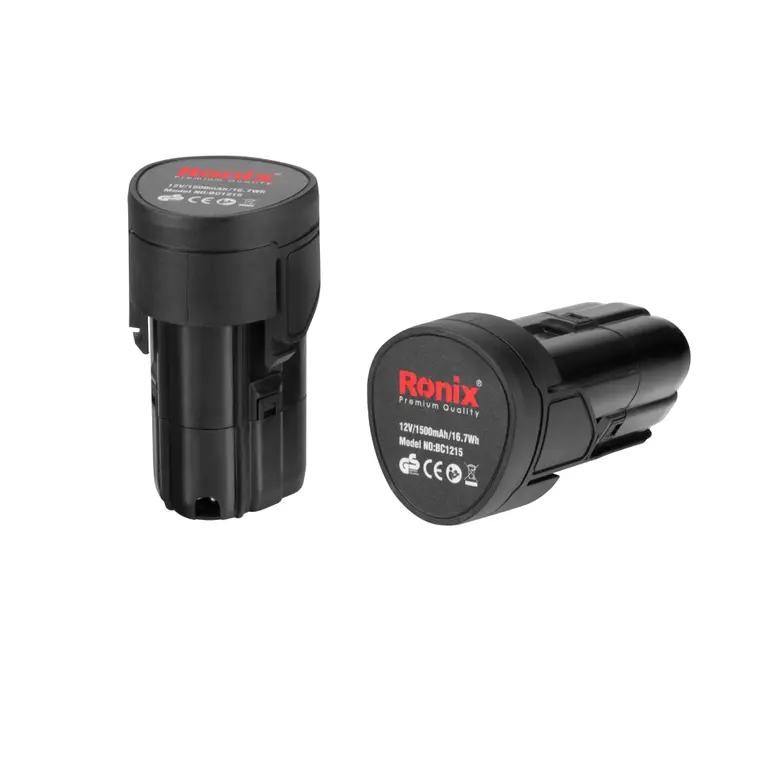 کیت دریل شارژی رونیکس 12 ولت تک باطری 19 پارچه مدل RS-8613