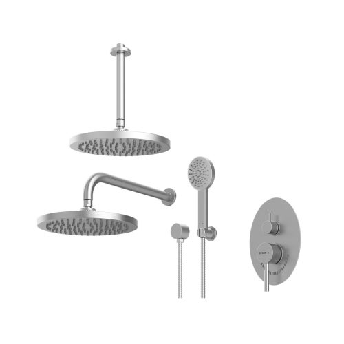 دوش-حمام-توکار-شودر-مدل-روگن-ABS-رنگ-کروم-مات-تیپ-سه شیر حمام توکار شودر مدل روگن ABS تیپ 3 رنگ کروم مات | قیمت، مشخصات و خرید