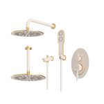 دوش-حمام-توکار-شودر-مدل-روگن-BRASS-رنگ-شیری-طلایی-تیپ-چهار