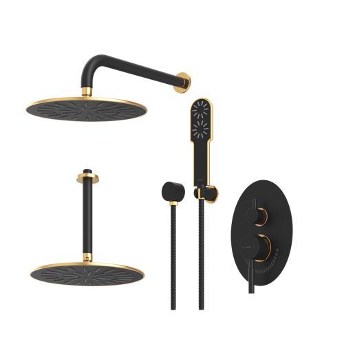 دوش-حمام-توکار-شودر-مدل-روگن-BRASS-رنگ-مشکی-طلایی-تیپ-سه دوش-حمام-توکار-شودر-مدل-روگن-BRASS-رنگ-مشکی-طلایی-تیپ-سه