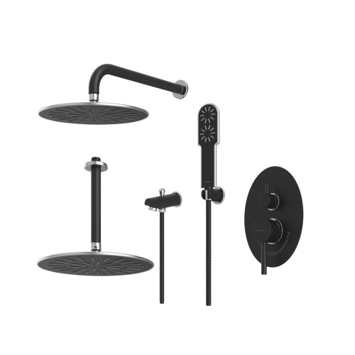 دوش-حمام-توکار-شودر-مدل-روگن-BRASS-رنگ-مشکی-کروم-تیپ-چهار دوش-حمام-توکار-شودر-مدل-روگن-BRASS-رنگ-مشکی-کروم-تیپ-چهار