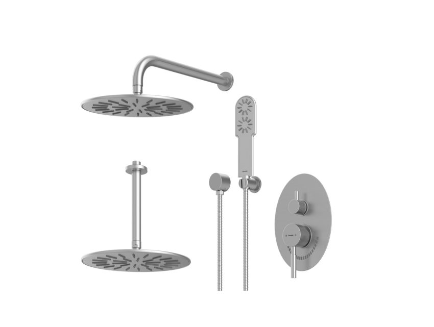 دوش-حمام-توکار-شودر-مدل-روگن-BRASS-رنگ-کروم-مات-تیپ-سه شیر حمام توکار شودر مدل روگن BRASS تیپ 3 رنگ کروم مات | قیمت و خرید
