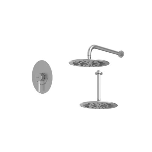 شیر حمام توکار شودر مدل روگن BRASS تیپ 1 رنگ کروم مات | قیمت و خرید