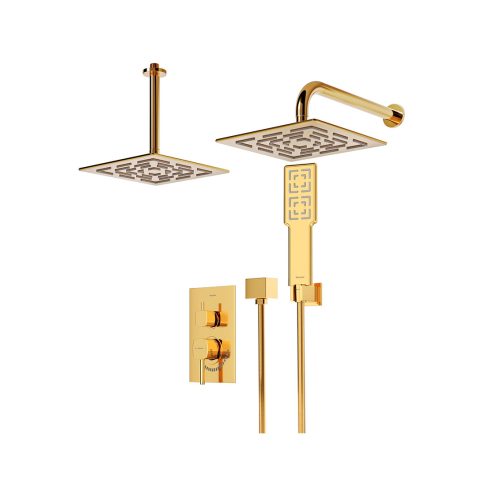 شیر حمام توکار شودر مدل رومر BRASS تیپ 3 رنگ طلایی | قیمت و خرید