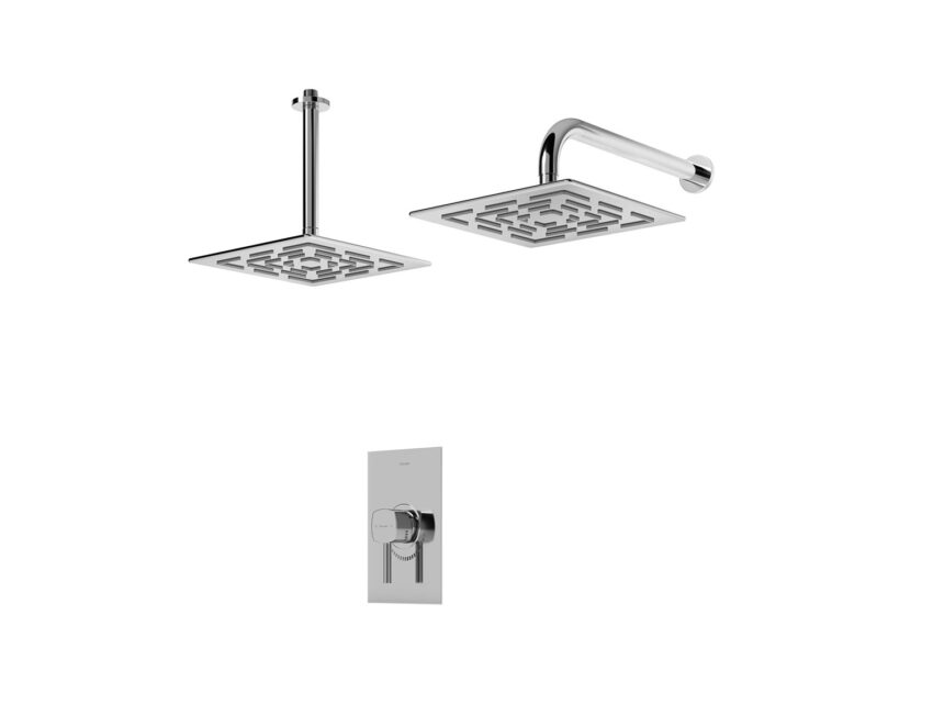 شیر-حمام-رومر-BRASS-کروم-تیپ1 شیر حمام توکار شودر مدل رومر BRASS تیپ 1 | قیمت، مشخصات و خرید