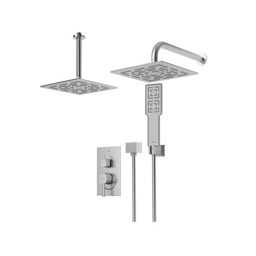 شیر حمام توکار شودر مدل رومر BRASS تیپ 3 رنگ کروم مات | قیمت و خرید