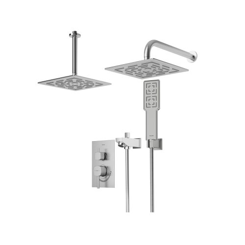 شیر حمام توکار شودر مدل رومر / رومر پلاس BRASS تیپ 4 رنگ کروم مات | قیمت و خرید