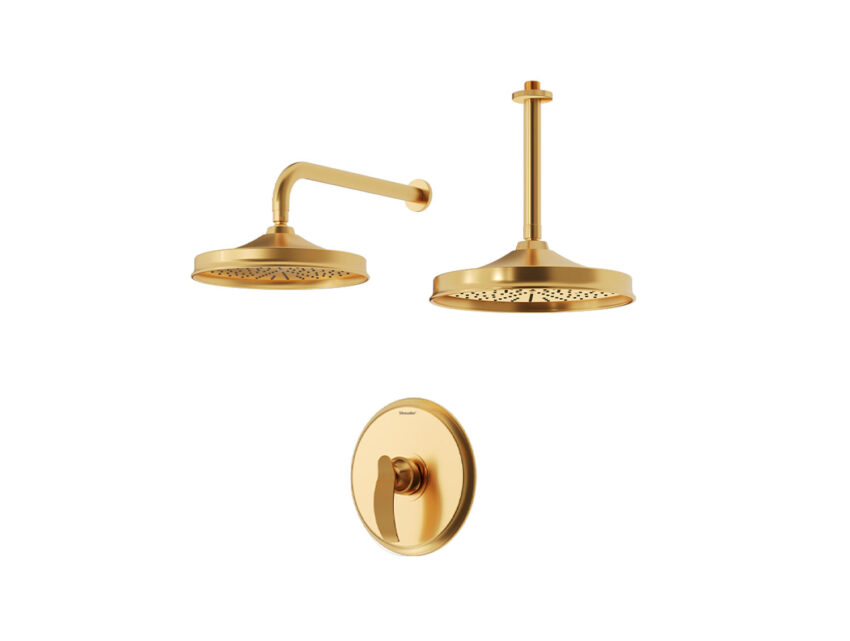 شیر-دوش-حمام-توکار-گلوریس-BRASS-تیپ1-طلایی-مات