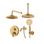 شیر-دوش-حمام-توکار-گلوریس-BRASS-تیپ4-طلایی-مات