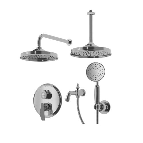 شیر-دوش-حمام-توکار-گلوریس-BRASS-تیپ4-کروم